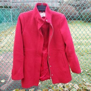 Banana Republic red wool coat